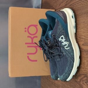 Ryka Teal and Navy Sneakers